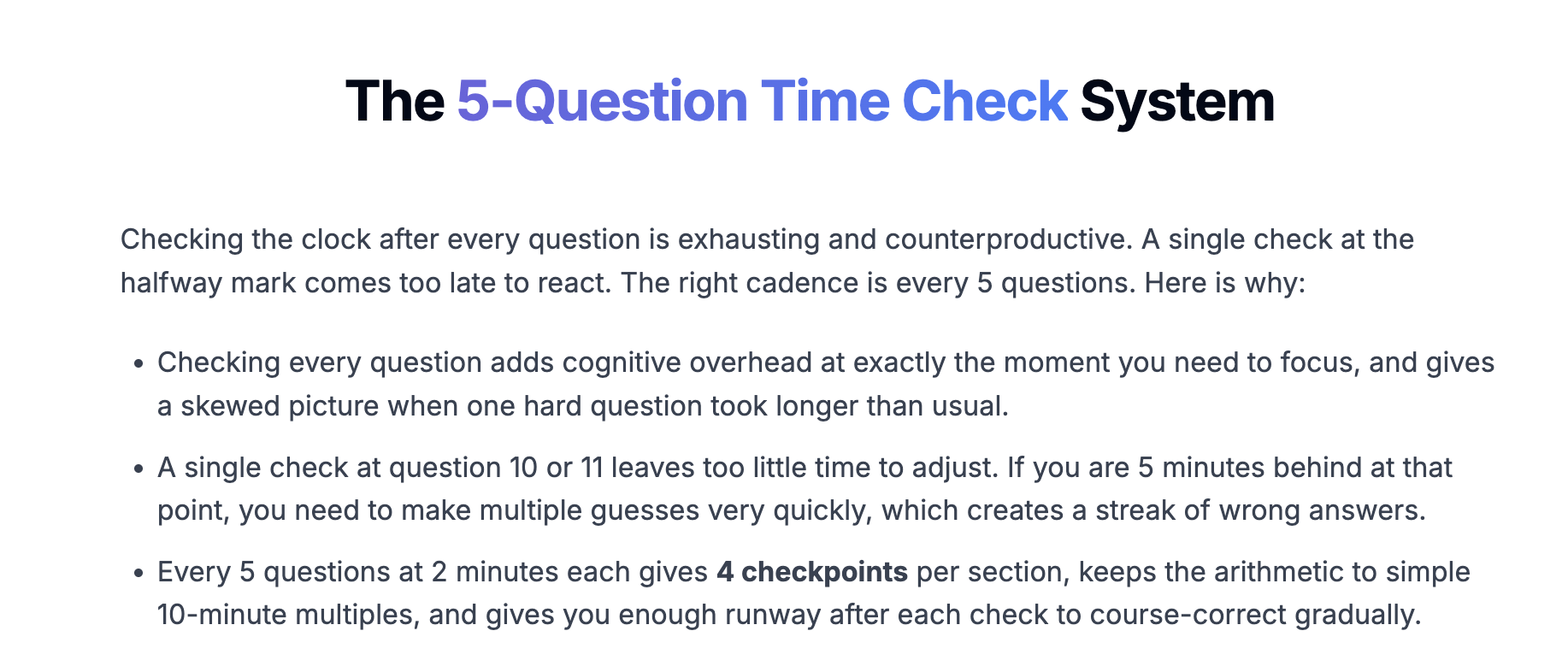 GMAT time management guide: pacing, time checks, and educated guessing
