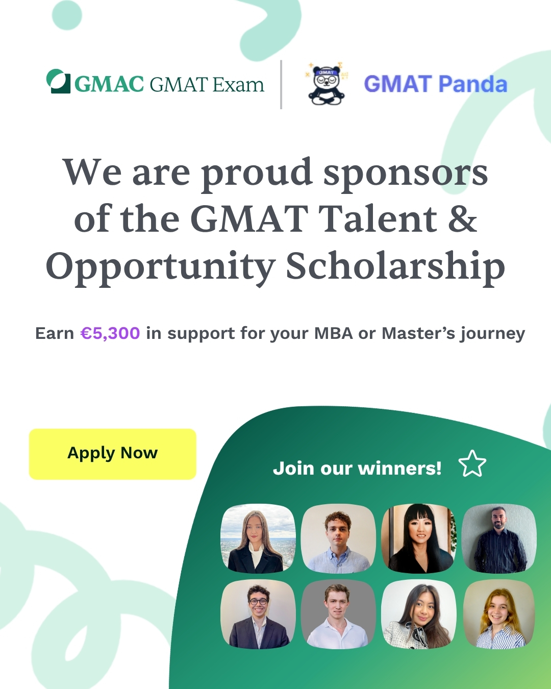 GMAT Talent & Opportunity Scholarship 2026 — GMAT Panda is a proud sponsor