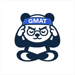 GMAT Panda mascot studying